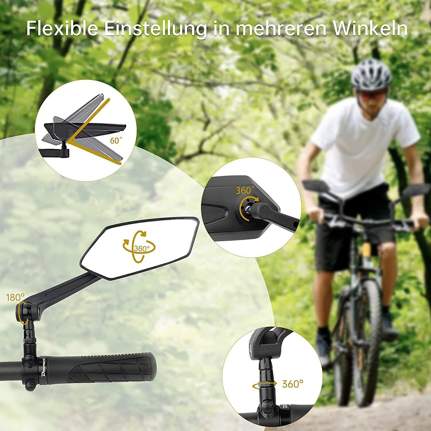 Fahrrad-Rückspiegel-Set Vista