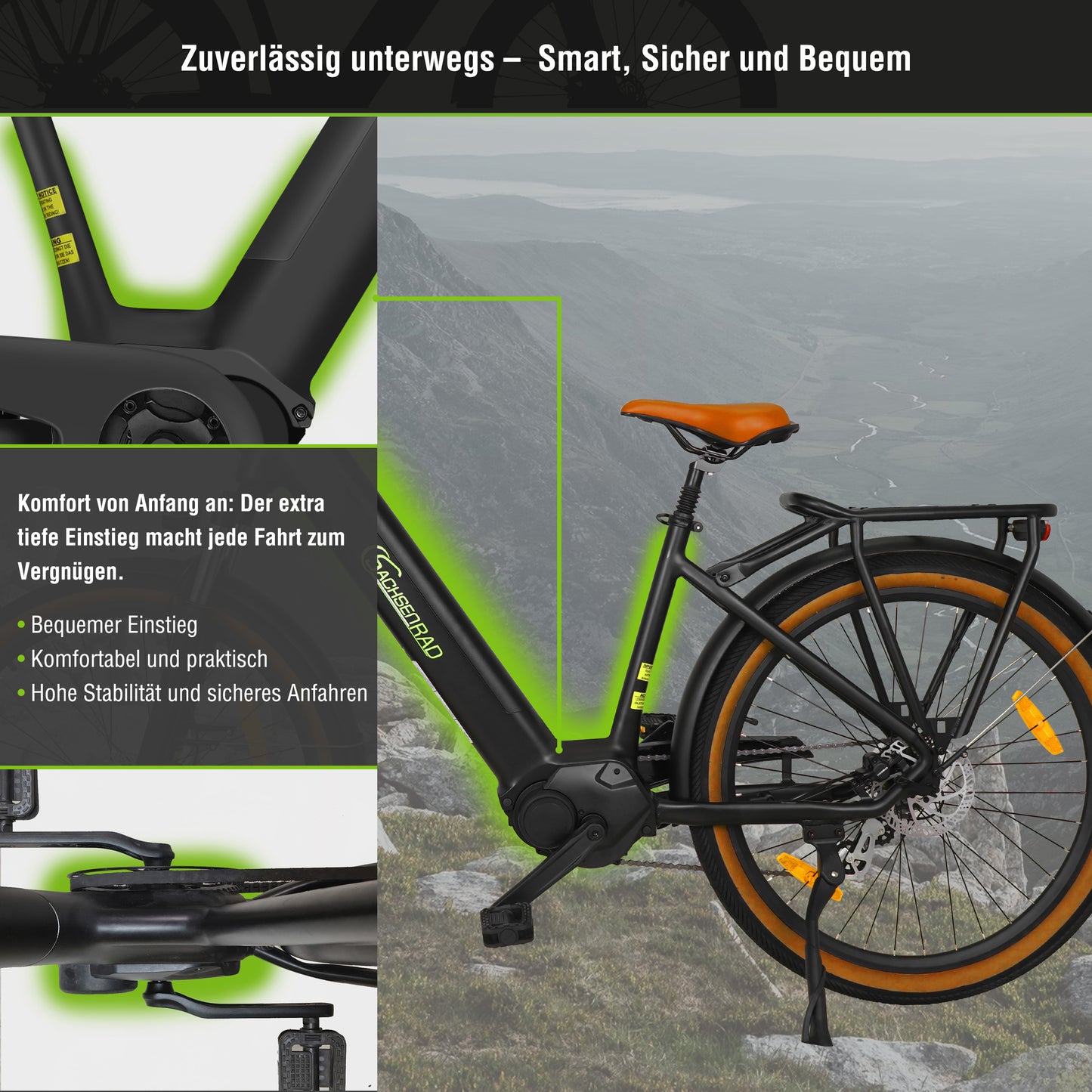 E-SUV CityBike C5 Centro with anti-theft device