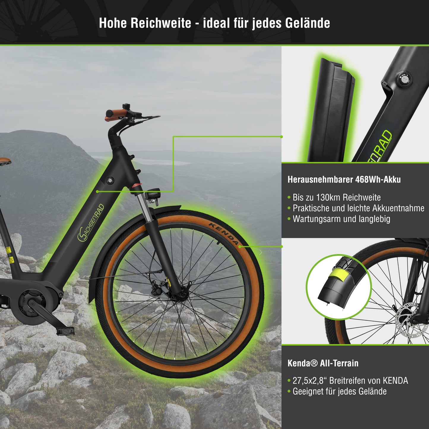E-SUV CityBike C5 Centro with anti-theft device