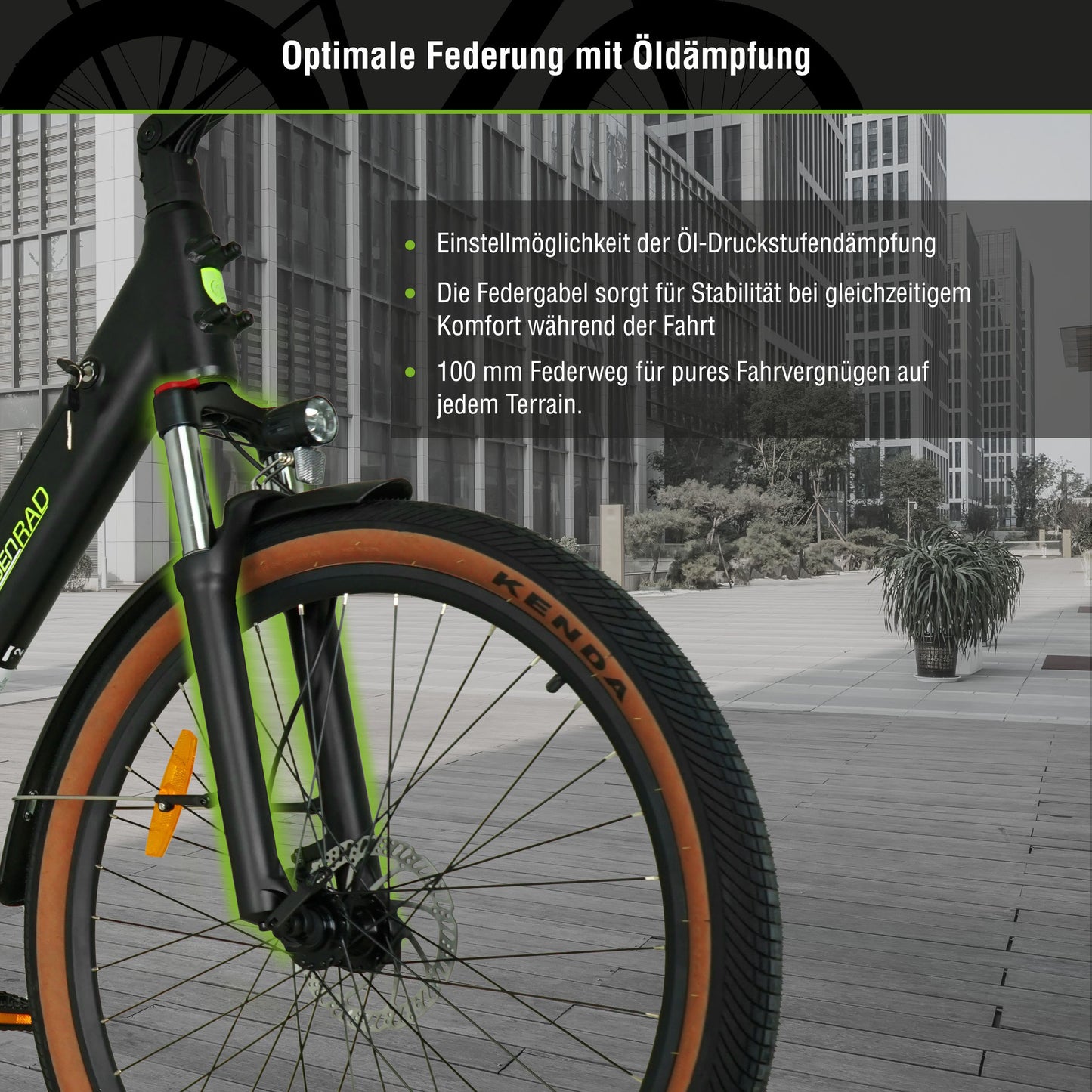 E-SUV CityBike C5 Centro with anti-theft device