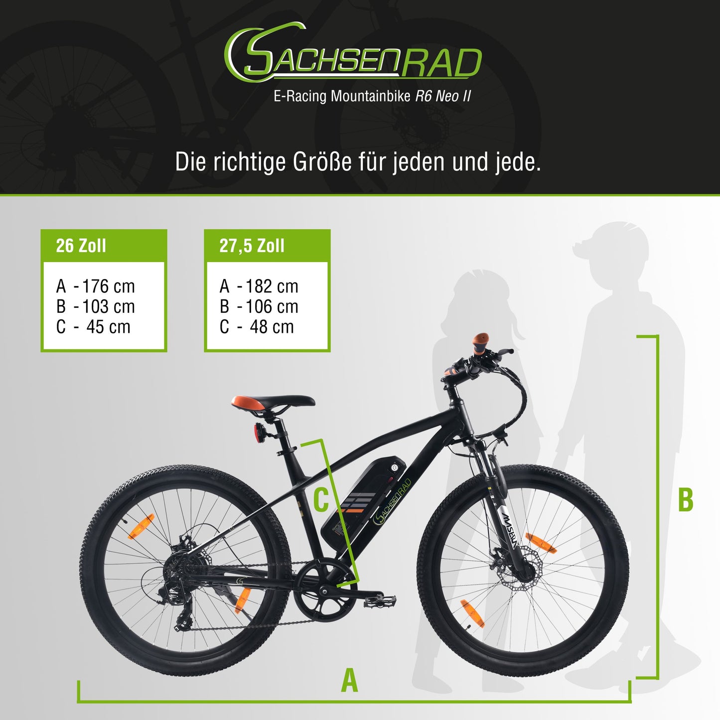 E-Racing MTB R6 Neo II Hybrid 500Wh with TÜV