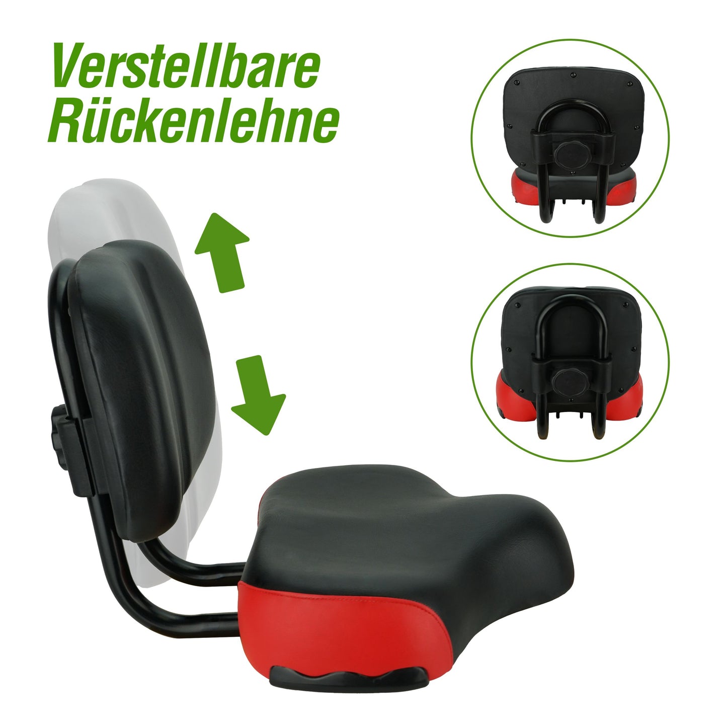 Sattel mit Rückenlehne