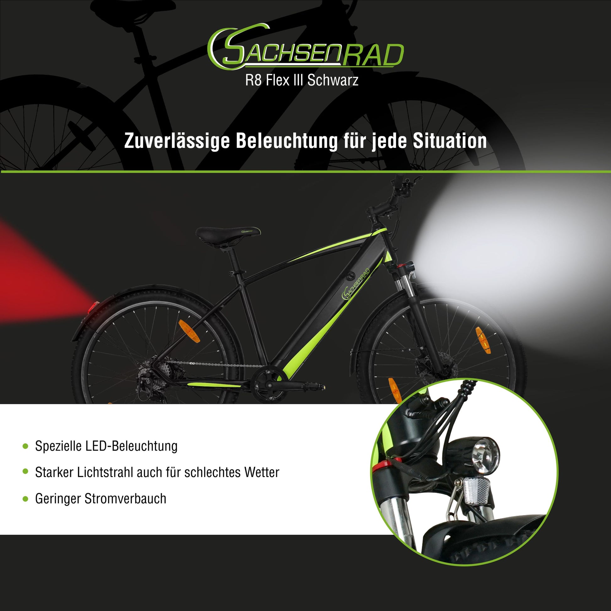 E-Bike SachsenRAD R8 Flex III Racing E-Mountain-Bike günstig kaufen