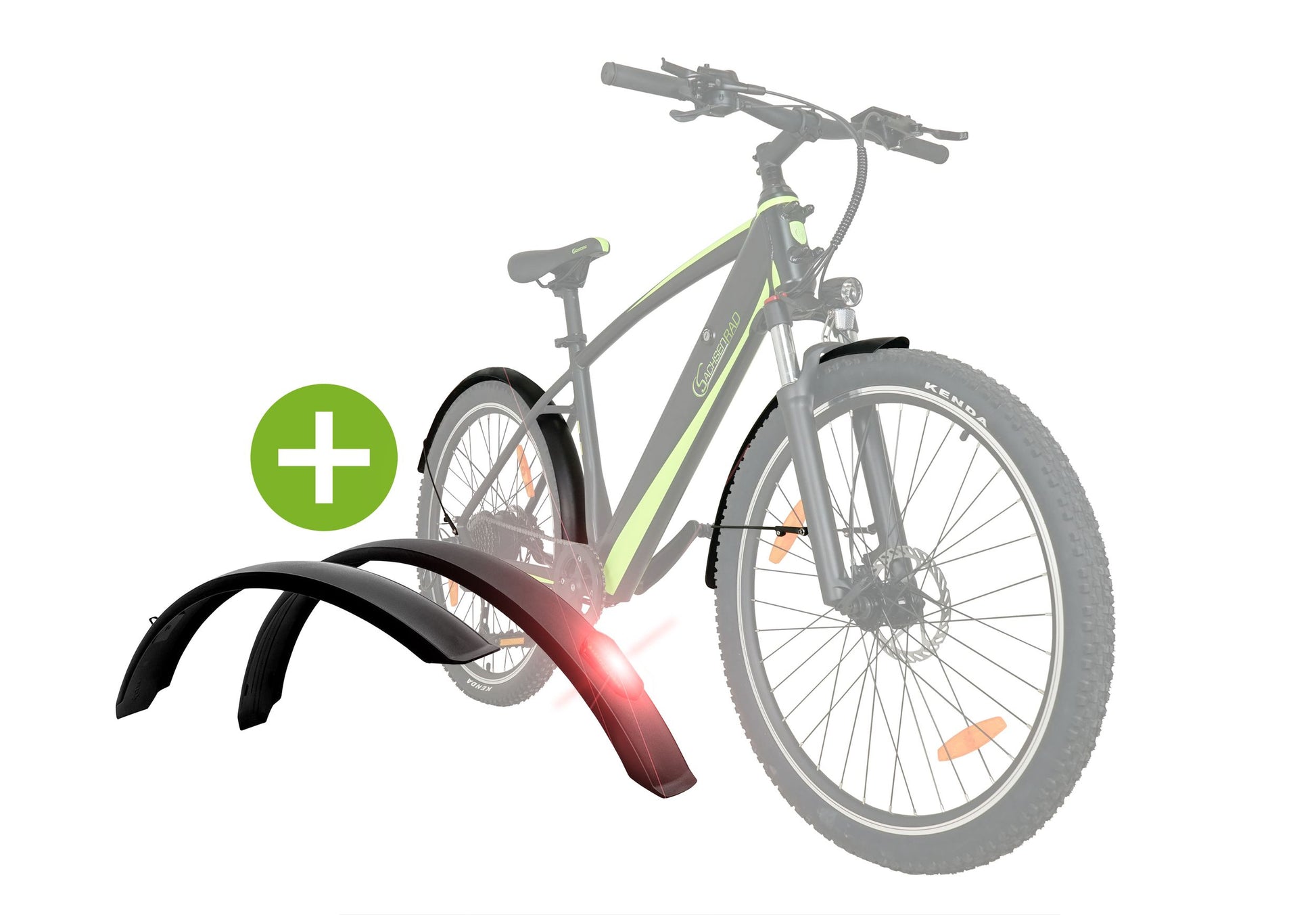 ohne schutzblech fahren E-Bike SachsenRAD R8 Flex III Racing E-Mountain-Bike günstig kaufen