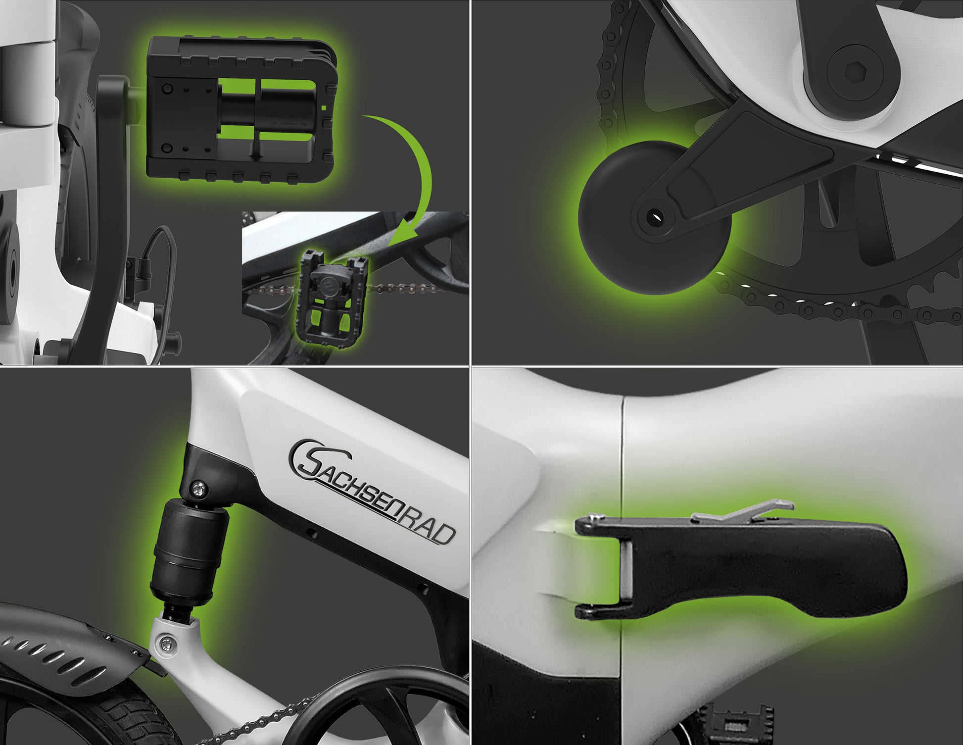 sachsenrad klapprad e-bike Das SachsenRAD E-Bike Faltrad F12 ist ein Klapprad, das sich ausgezeichnet als Citybike einsetzen und sich wunderbar im ÖPNV transportieren lässt. Das 16 Zoll Folding eBike
