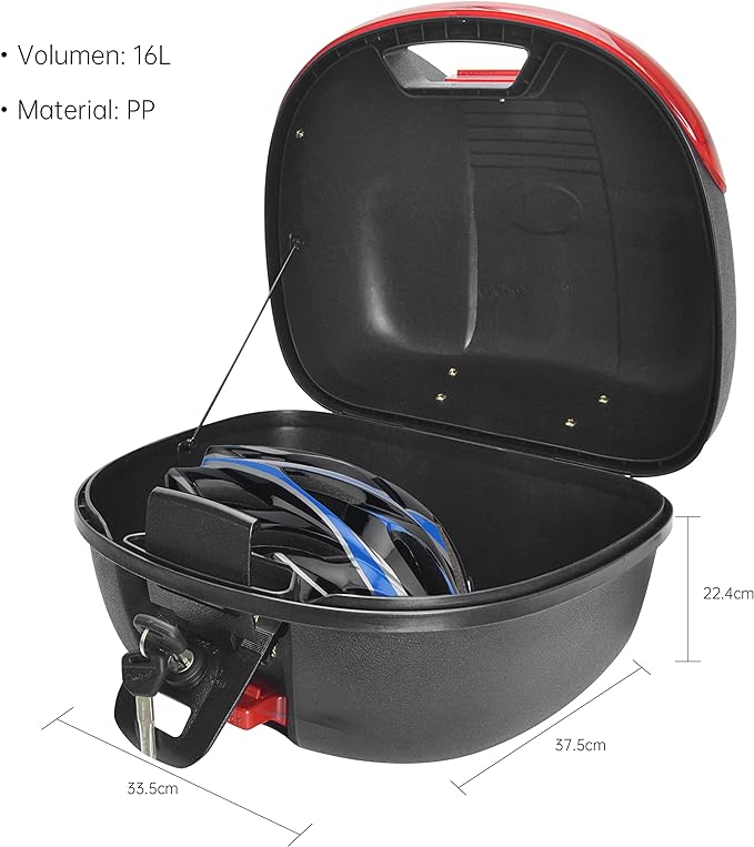 Gepäckträger-Box Globus mit Alarm