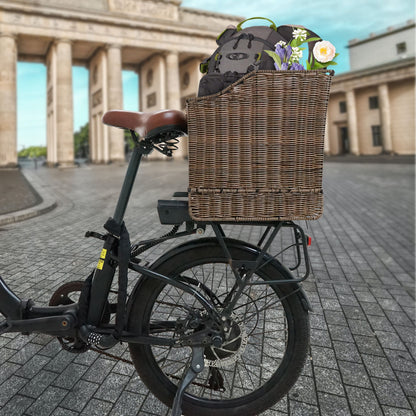 Gepäckträgerkorb im Vintage-Look