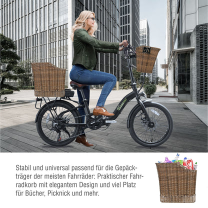 Gepäckträgerkorb im Vintage-Look