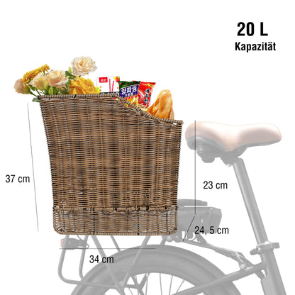 Gepäckträgerkorb im Vintage-Look