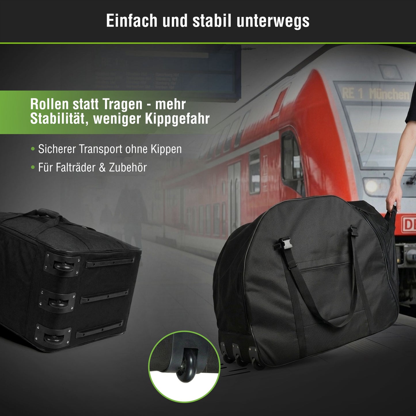 Faltrad-Transporttasche Premium für SachsenRAD F2 / F3 / F11 / F12