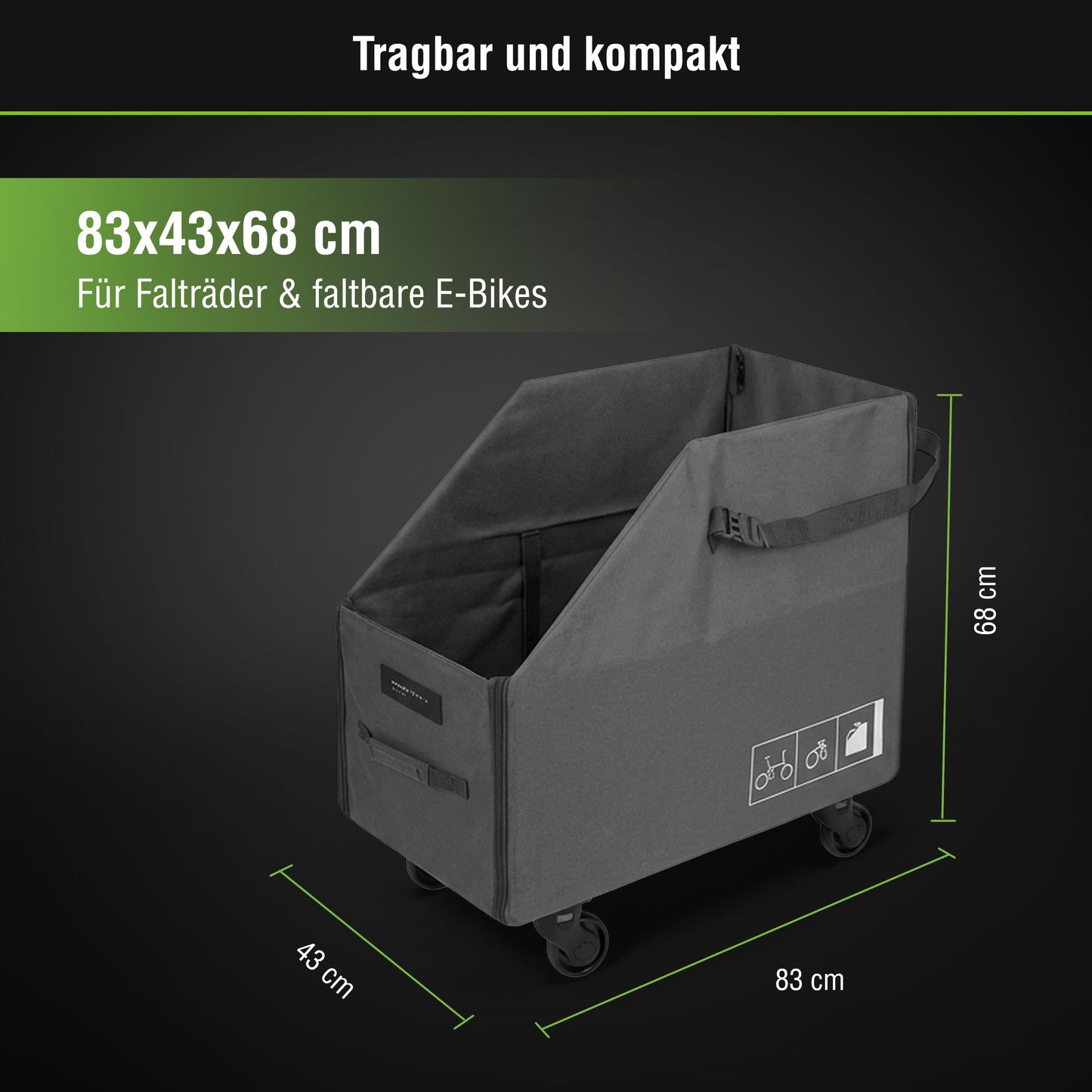 Faltrad-Transportbox  für SachsenRAD F2, F3, F11, F12