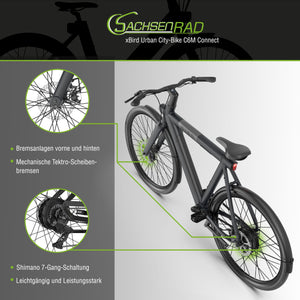 xBird Urban E-City-Bike C6M Connect