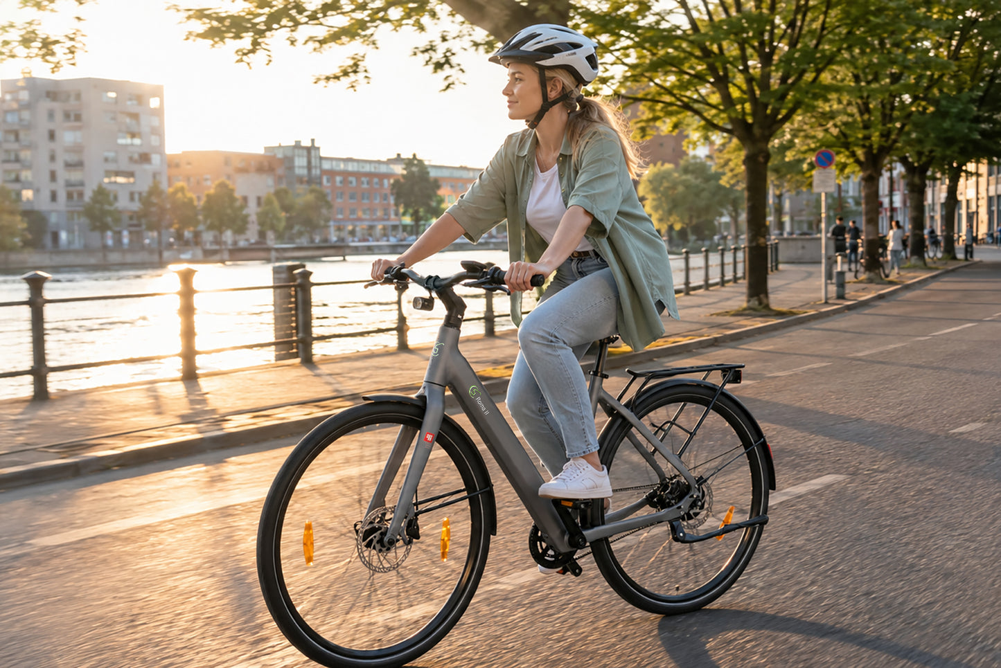 Urban City E-Bike C3V Roma II, grau, mit KI-Unterstützung