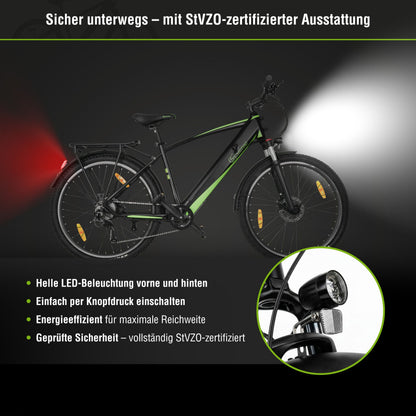 E-Trekking Mountainbike R8T Flex III mit Gepäckträger
