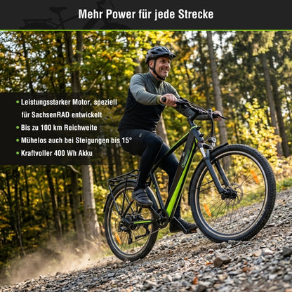 E-Trekking Mountainbike R8T Flex III mit Gepäckträger