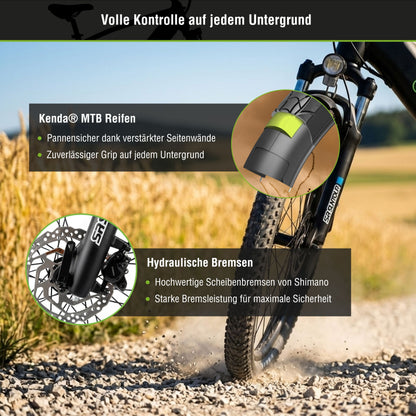 E-Trekking Mountainbike R8T Flex III mit Gepäckträger