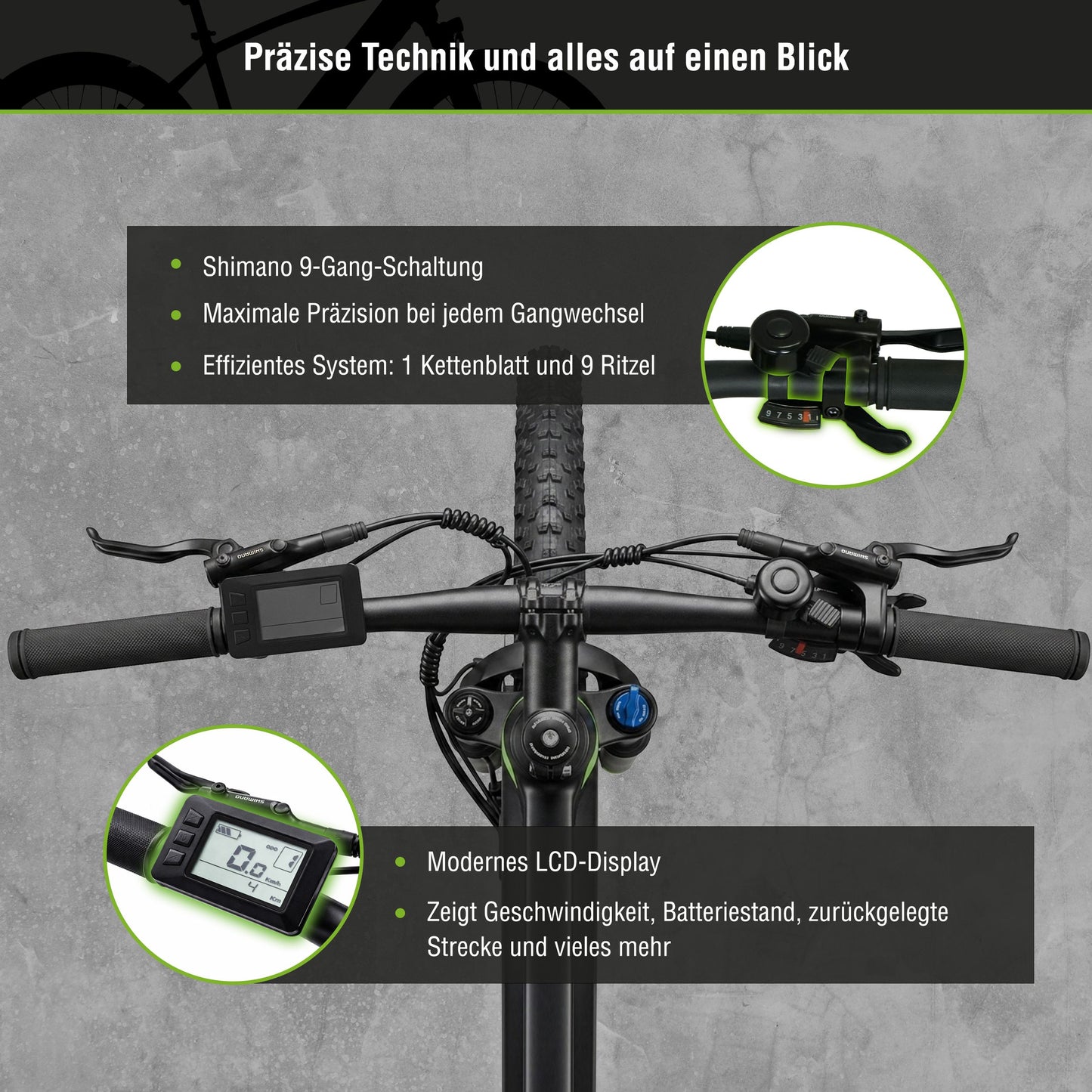 E-Trekking Mountainbike R8T Flex III mit Gepäckträger