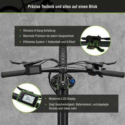 E-Trekking Mountainbike R8T Flex III mit Gepäckträger