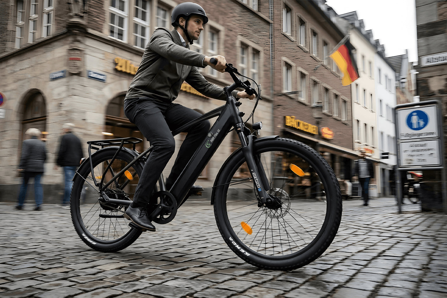 E-Trekking Mountainbike R8R Flex III  mit Riemenantrieb
