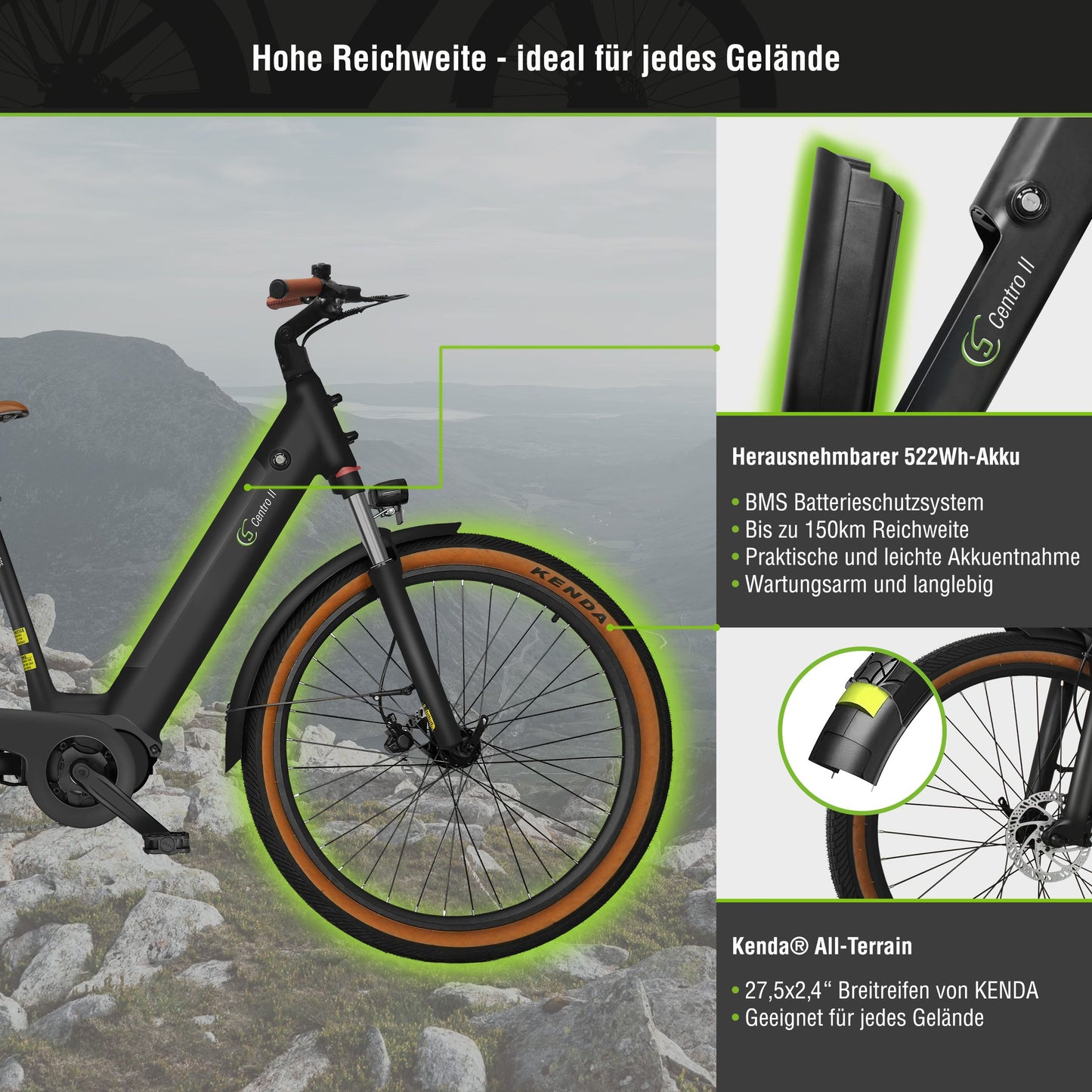 E-SUV CityBike C5 Centro II mit Diebstahlsicherung