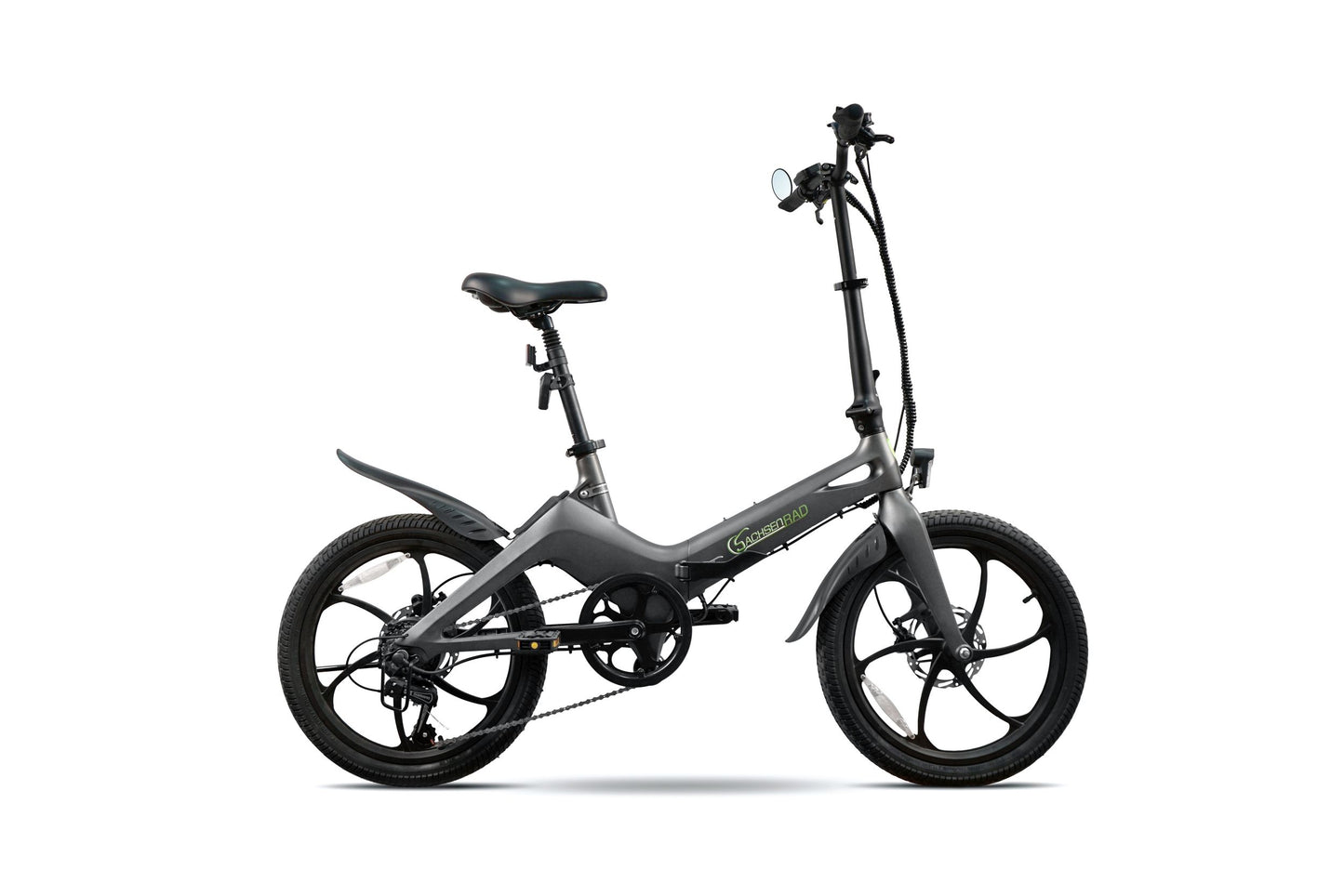 E-Faltrad F11 Pro MagPuma mit Transporttasche und Rückspiegel