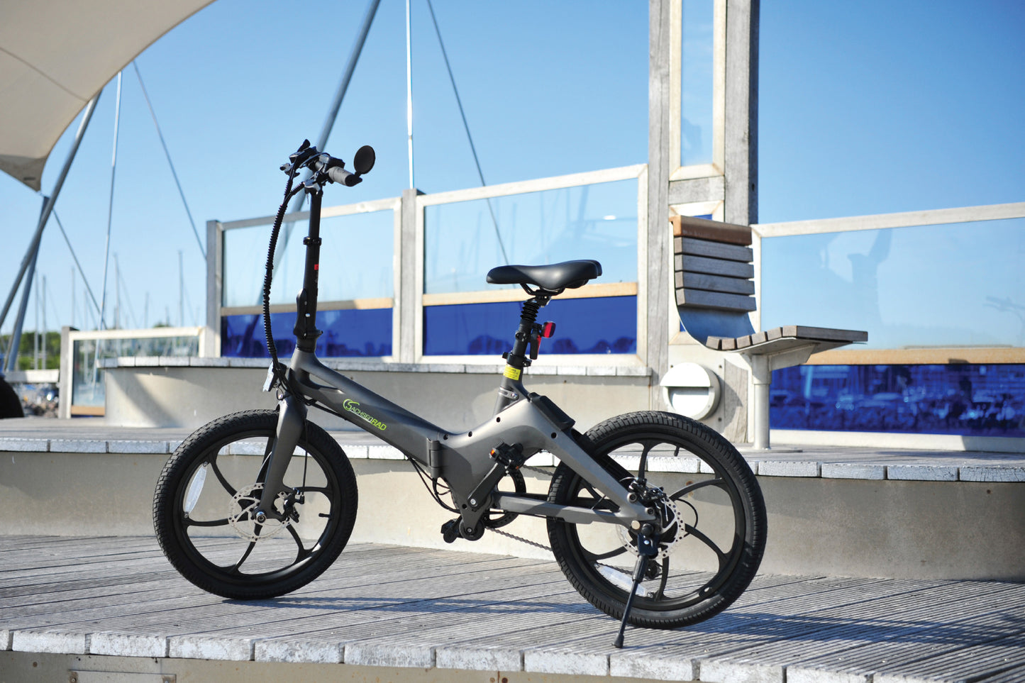 E-Faltrad F11 Pro MagPuma mit Transporttasche und Rückspiegel