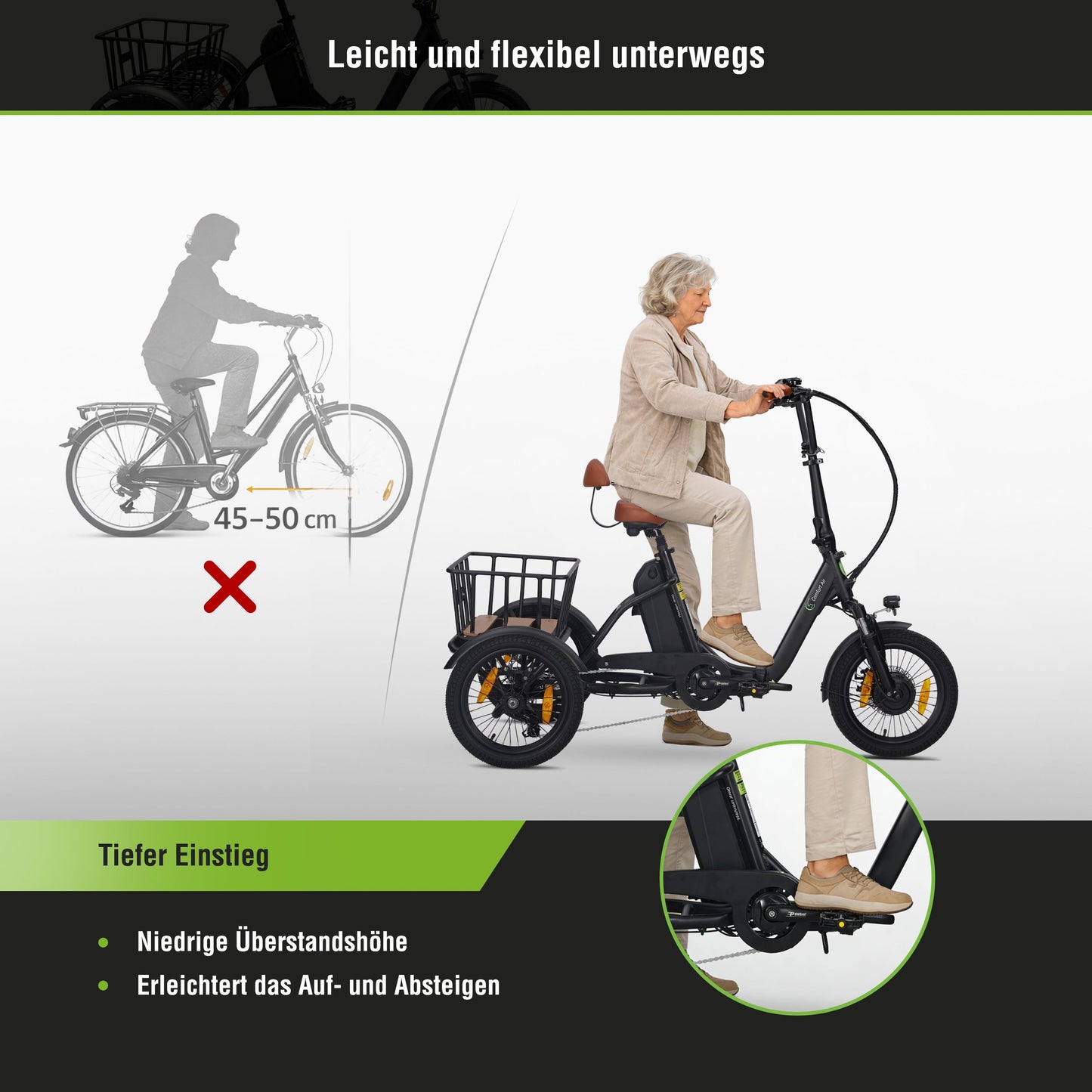 [Gebraucht] E-Lastenrad  T6S Comfort Air, faltbar