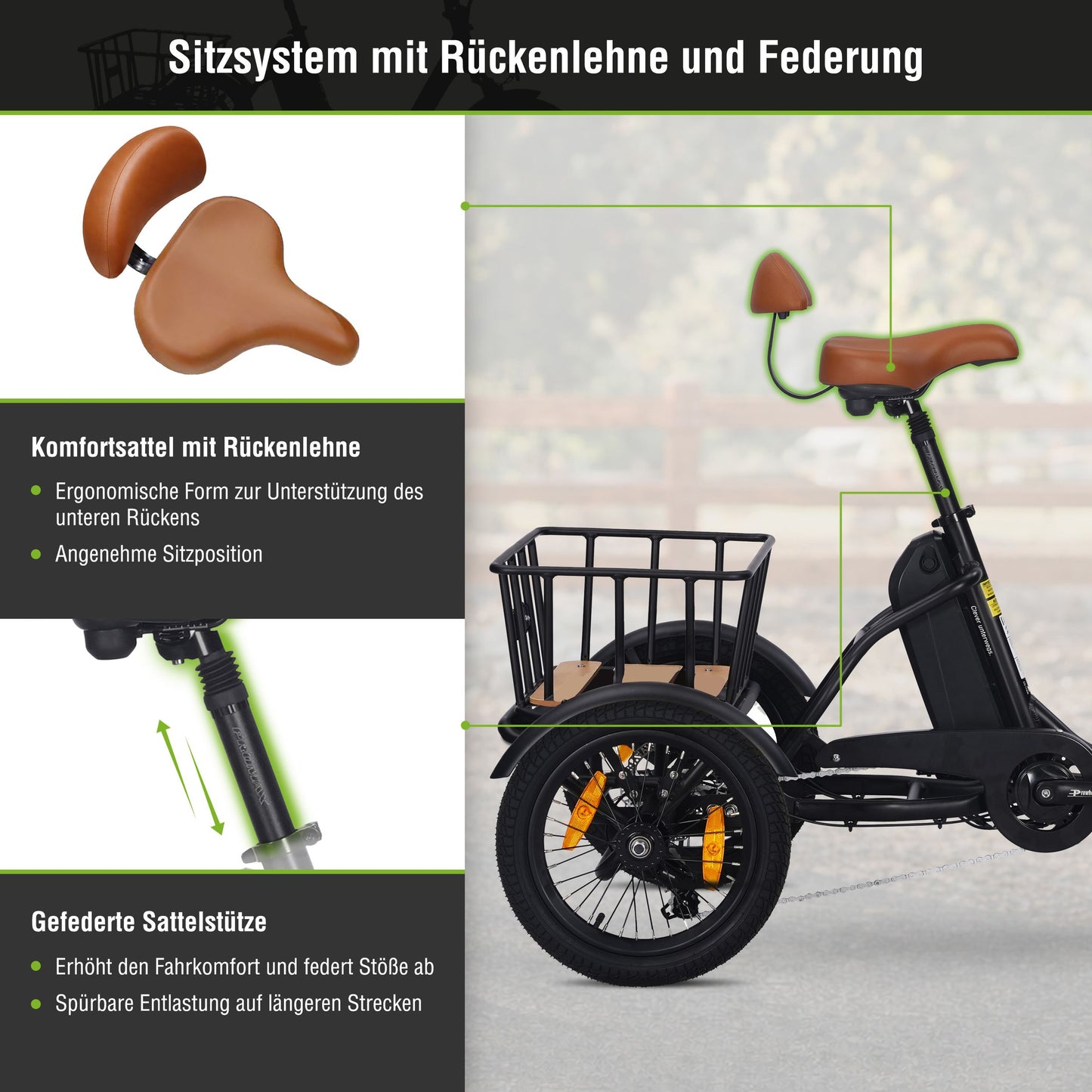 [Gebraucht] E-Lastenrad  T6S Comfort Air, faltbar