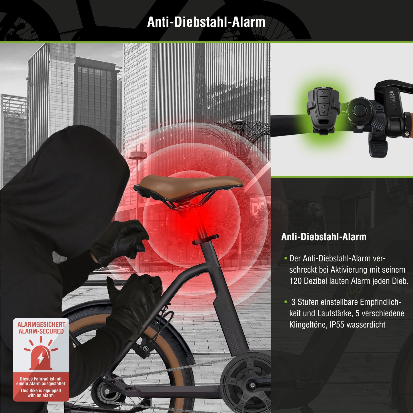 E-Faltrad F3G Centro mit automatischer Schaltung