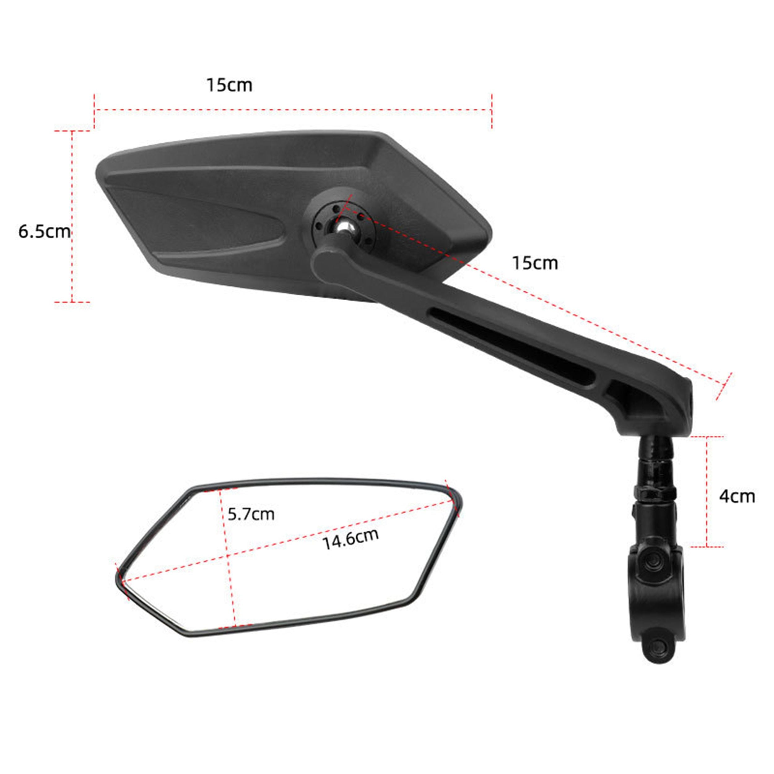 Kaufe Fahrrad-Rückspiegel, 360-Grad-Drehung, HD-Anti-Shock