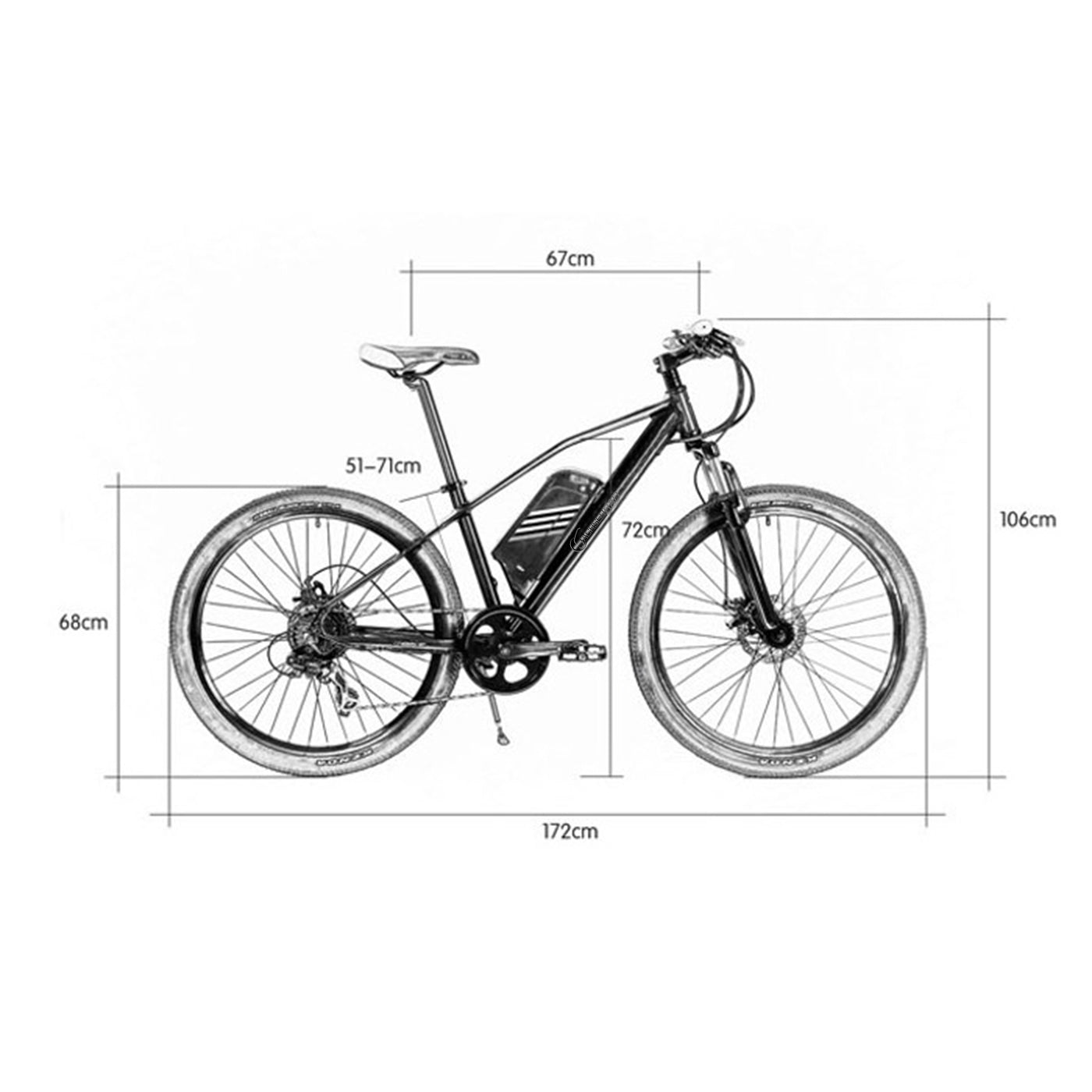 E-Racing Bike R6 400Wh, 26 Zoll