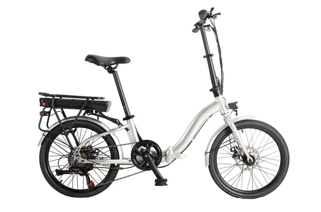 E-Faltrad E-Klapprad SachsenRAD F2 Farmers Folding Klapprad Klappbike Boot Stadt Folding Bike Faltrad E-Bike Seitenansicht rechts