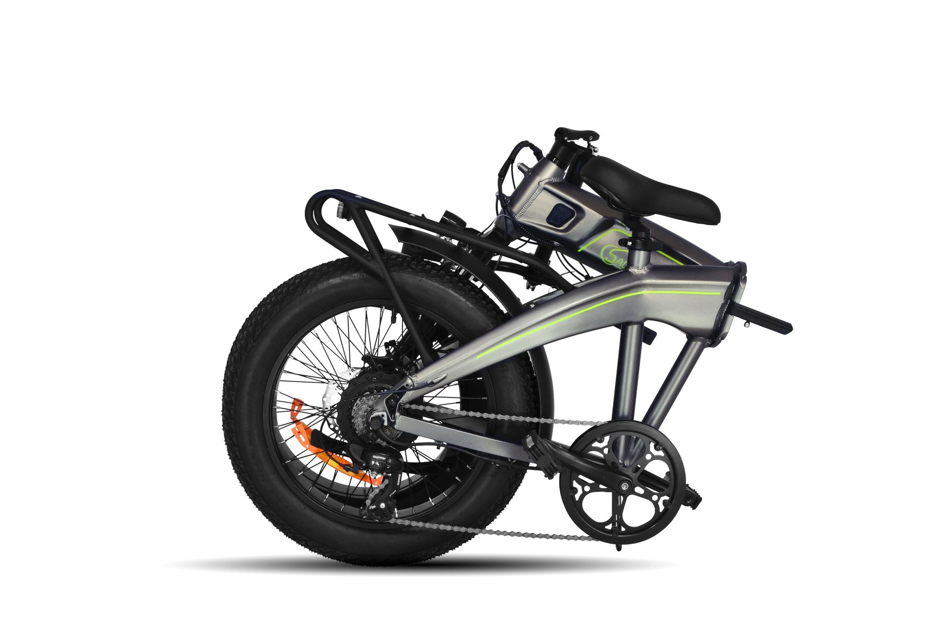 SachsenRAD, E-Folding Bike, Klapprad F6 Safari 20 Zoll, StVZO, Fatbike, Interne Kabelführung, Eloxierung, Ebike, Elektrofahrräder, Citybike, Klappbar, MTB Pedelec e-Fatbike, starker Geländermotor, LCD Display, Damen, Herren